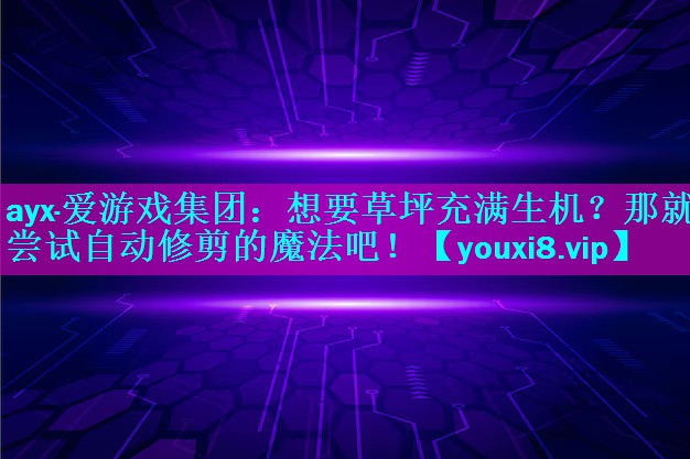 想要草坪充满生机?那就尝试自动修剪的魔法吧! 想要草坪充满生机?那就尝试自动修剪的魔法吧!